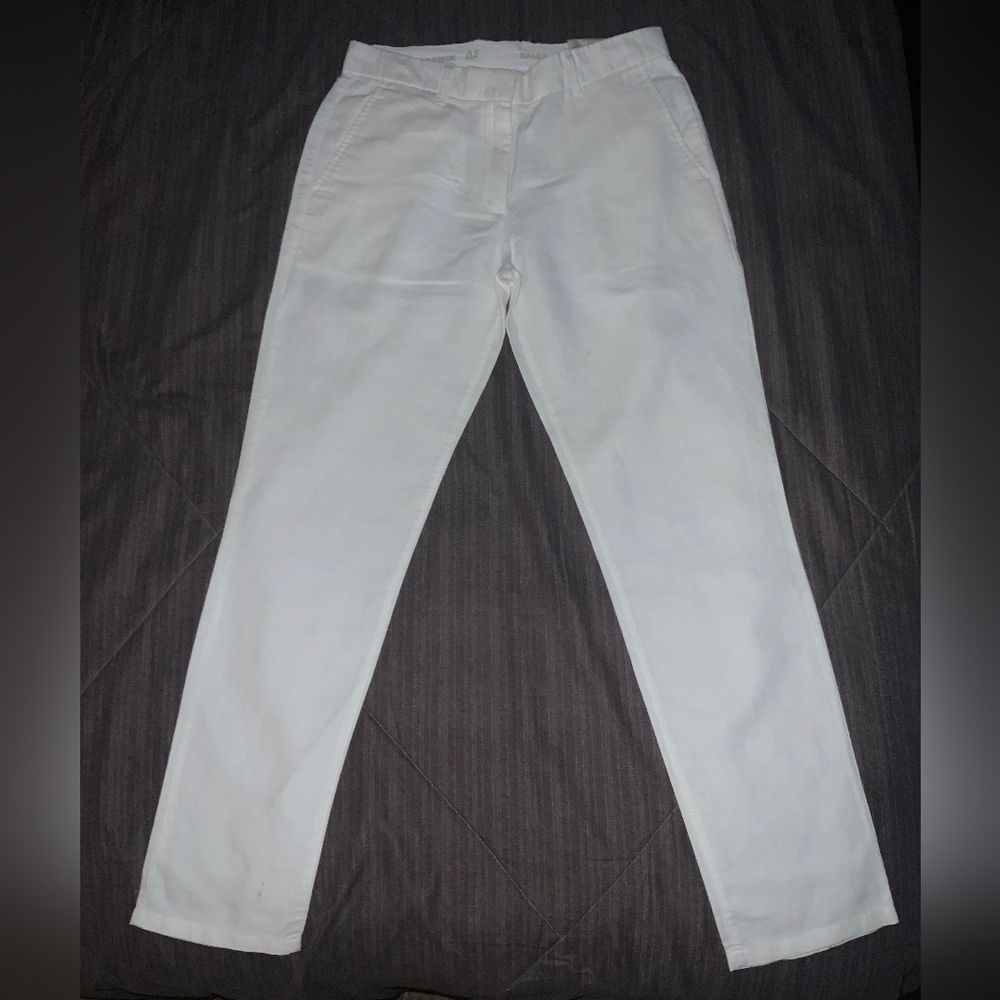 GAP White Chinos Lightweight Linen Wide leg
